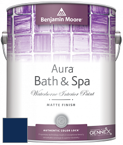 Benjamin Moore Aura 532 Bath & Spa Waterborne Interior Paint Matte Finish краска цвет RAL 5026 