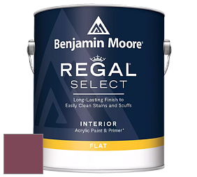 Benjamin Moore 547 Regal Select Waterborne Interior Flat Finish краска цвет 2083-20 Cranberry Cocktail