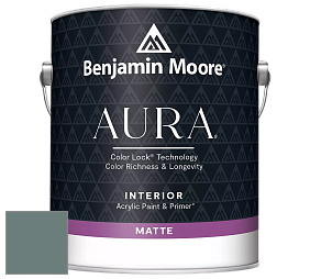 Benjamin Moore Aura 522 Interior Paint - Matte краска цвет 2123-20 Caribbean Teal