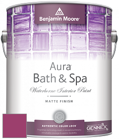 Benjamin Moore Aura 532 Bath & Spa Waterborne Interior Paint Matte Finish краска цвет 2077-20 Gypsy Pink