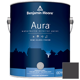 Краска Aura Waterborne Exterior Semi-Gloss Finish (632) цвет 2117-10 Carbon Copy
