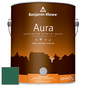 Benjamin Moore Aura 634 Waterborne Exterior Low Lustre Finish краска цвет 2046-10 Calypso Green