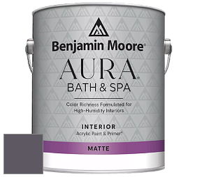 Benjamin Moore Aura 532 Bath & Spa Waterborne Interior Paint Matte Finish краска цвет NCS S 7010-R50B 