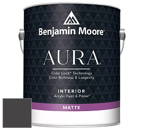 Benjamin Moore Aura 522 Interior Paint - Matte краска цвет 2128-10 Black Beauty