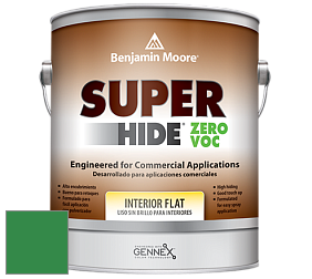 Benjamin Moore 355 Super Hide Zero Voc Interior Flat краска цвет 2037-20 Jade Green