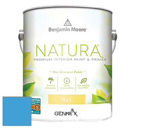 Benjamin Moore 514 Natura Interior Semi-Gloss Finish краска цвет 2066-40 Rocky Mountain Sky