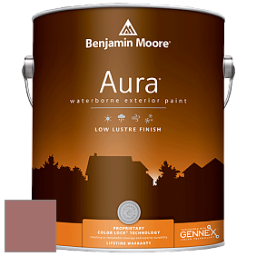 Benjamin Moore Aura 634 Waterborne Exterior Low Lustre Finish краска цвет 2092-40 Texas Rose