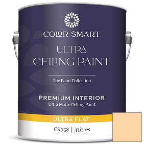 Краска COLOR SMART CS 758 ULTRA CEILING PAINT ультраматовая краска цвет 143 Golden Light