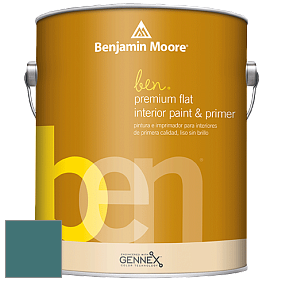 Benjamin Moore Ben W625 Premium Interior Latex Flat краска цвет 2053-30 North Sea Green