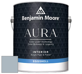 Benjamin Moore Aura 524 Waterborne Interior Eggshell Finish краска цвет 1627 Manor Blue