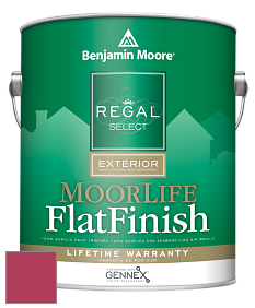 Benjamin Moore W105 Regal Select Exterior Paint-MoorLife Flat Finish краска цвет 2086-20 Rose Parade