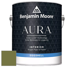 Benjamin Moore Aura 524 Waterborne Interior Eggshell Finish краска цвет 2145-10 Avocado