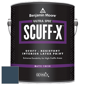 Benjamin Moore 484 Ultra Spec SCUFF-X Interior Matte Finish краска цвет NCS S 7020-R90B 