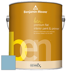 Benjamin Moore Ben W625 Premium Interior Latex Flat краска цвет 2062-50 Blue Jean