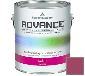 Краска Benjamin Moore 792. Advance Interior Paint-Satin эмаль цвет 2078-20 Raspberry Glaze