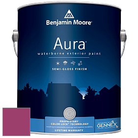 Benjamin Moore Aura 632 Waterborne Exterior Semi-Gloss Finish краска цвет 2077-20 Gypsy Pink