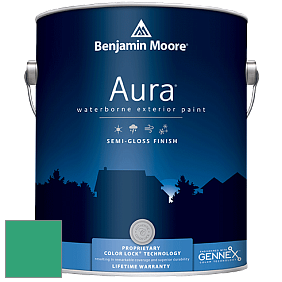 Benjamin Moore Aura 632 Waterborne Exterior Semi-Gloss Finish краска цвет 2042-30 Hummingbird Green