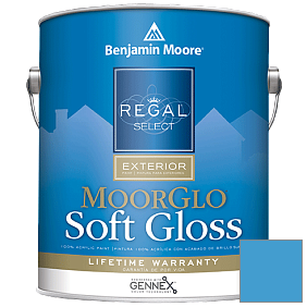 Краска Regal Select Exterior Paint-Moor GloSoft Gloss Finish (W096) цвет 2065-40 Utah Sky