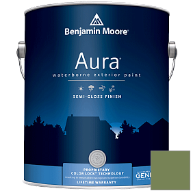 Краска Aura Waterborne Exterior Semi-Gloss Finish (632) цвет 546 Courtyard Green