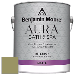 Benjamin Moore Aura 532 Bath & Spa Waterborne Interior Paint Matte Finish краска цвет RAL 1020 