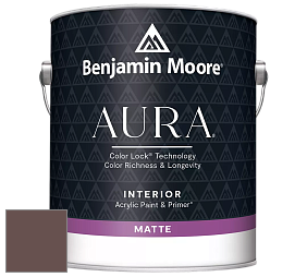 Benjamin Moore Aura 522 Interior Paint - Matte краска цвет 2113-30 Bison Brown