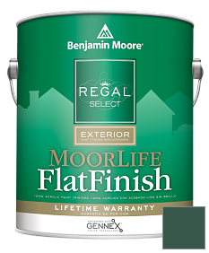 Краска Regal Select Exterior Paint-MoorLife Flat Finish (W105) цвет 2052-10 Ocean Tropic