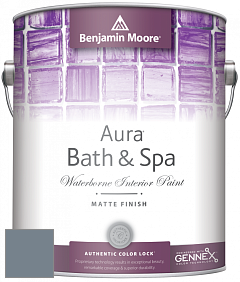 Benjamin Moore Aura 532 Bath & Spa Waterborne Interior Paint Matte Finish краска цвет NCS S 5010-R90B 