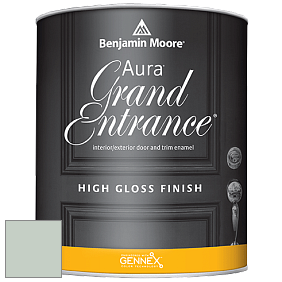 Benjamin Moore Aura 148 Grand Entrance High Gloss эмаль цвет 695 Turquoise Mist