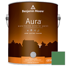 Краска Aura Waterborne Exterior Low Lustre Finish (634) цвет 2035-30 Nile Green