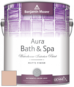 Benjamin Moore Aura 532 Bath & Spa Waterborne Interior Paint Matte Finish краска цвет 1205 Apricot Beige
