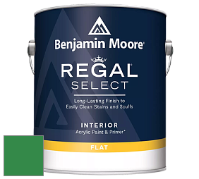 Benjamin Moore 547 Regal Select Waterborne Interior Flat Finish краска цвет 2037-20 Jade Green