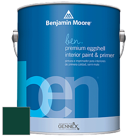 Benjamin Moore Ben W626 Premium Interior Latex Eggshell краска цвет RAL 6005 