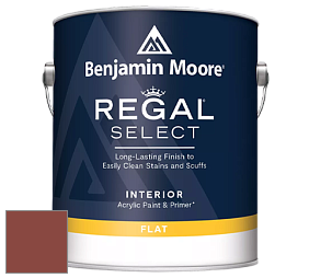 Benjamin Moore 547 Regal Select Waterborne Interior Flat Finish краска цвет 2172-10 Copper Clay