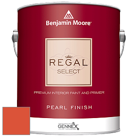 Benjamin Moore 550 Regal Select Waterborne Interior Pearl Finish краска цвет 2014-10 Festive Orange