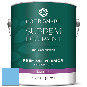 COLOR SMART CS 619 SUPREM ECO PAINT матовая краска цвет 2065-50 Blue Wave