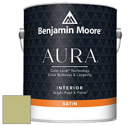 Benjamin Moore Aura 526 Waterborne Interior Satin Finish покрытие цвет NCS S 2030-G60Y 