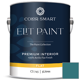 Краска COLOR SMART CS 745 ELIT PAINT глубокоматовая моющаяся краска цвет 2054-30 Venezuelan Sea