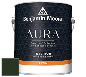 Benjamin Moore Aura 526 Waterborne Interior Satin Finish покрытие цвет RAL 6007 