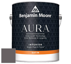 Benjamin Moore Aura 526 Waterborne Interior Satin Finish покрытие цвет 1456 Mountain Ridge