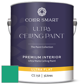 COLOR SMART CS 758 ULTRA CEILING PAINT ультраматовая краска цвет 2045-30 Green Leaf