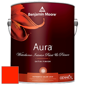 Benjamin Moore Aura 526 Waterborne Interior Satin Finish покрытие цвет RAL 2005 