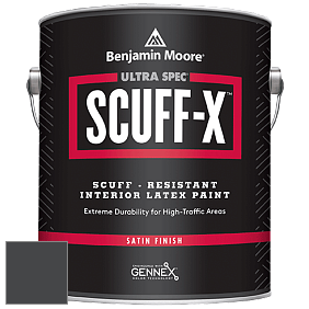Benjamin Moore 486 Ultra Spec SCUFF-X Interior Satin Finish краска цвет 2126-10 Black Tar