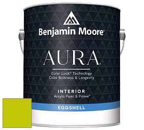 Benjamin Moore Aura 524 Waterborne Interior Eggshell Finish краска цвет 2026-30 Snow Cone Green