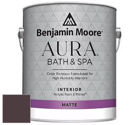 Benjamin Moore Aura 532 Bath & Spa Waterborne Interior Paint Matte Finish краска цвет NCS S 8010-R10B 