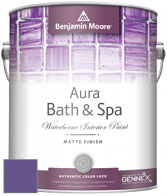 Benjamin Moore Aura 532 Bath & Spa Waterborne Interior Paint Matte Finish краска цвет 2071-30 Mystical Grape