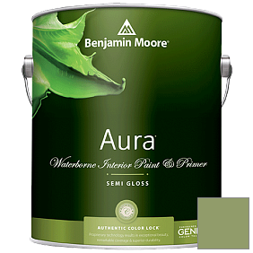 Краска Aura Waterborne Interior Semi-gloss Finish (528) цвет 545 Buckingham Gardens