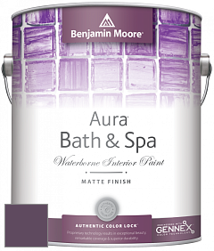 Benjamin Moore Aura 532 Bath & Spa Waterborne Interior Paint Matte Finish краска цвет 2073-20 Autumn Purple