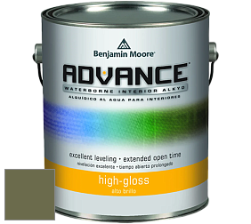 Benjamin Moore 794 Advance Interior Paint-High Gloss глянцевая алкидная эмаль цвет 2144-10 Guacamole