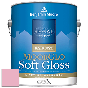 Benjamin Moore W096 Regal Select Exterior Paint-Moor GloSoft Gloss Finish краска цвет 2087-50 Strawberry Sorbet