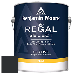 Benjamin Moore 547 Regal Select Waterborne Interior Flat Finish краска цвет RAL 9004 